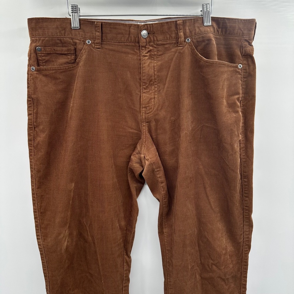Peter Millar Mens Brown Corduroy 5-Pocket Pants 38X31 Straight Leg Cotton Blend